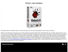 Tablet Screenshot of cyberbotics.com